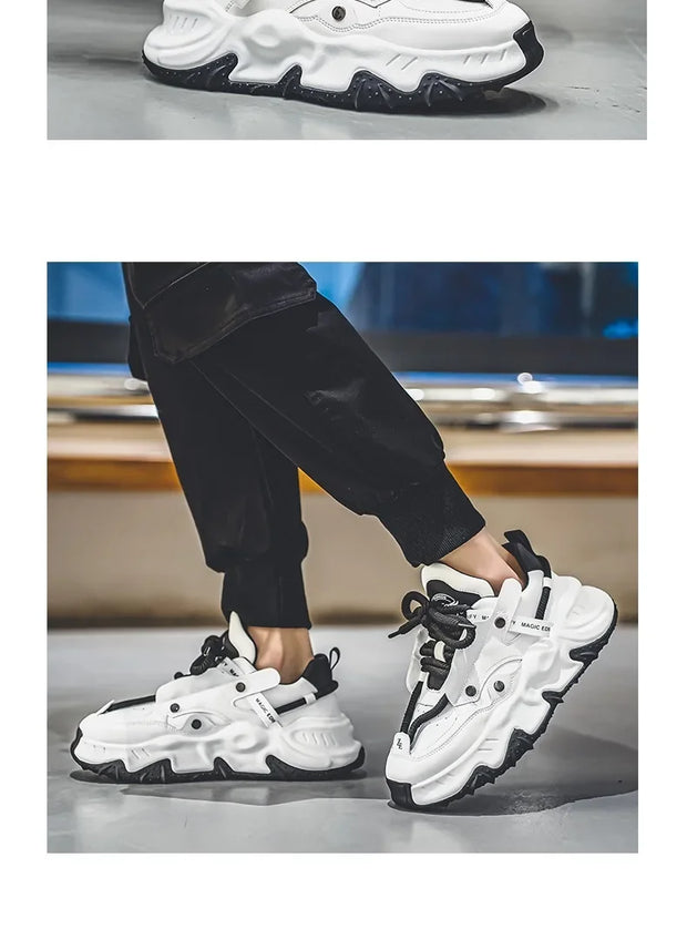 Men's Sneakers Light Luxury Fashion All-match Casual Platform Shoes Outdoor Non-slip Wear-resistant Designer Men Shoe 2025