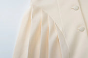 Women's Clothing 2025 Summer New Style Temperament Sexy Dress Hanging Neck Sexy Deep V Suit Collar Cardigan Ruffle Edge Dress