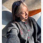 Women's Clothing American-style Vintage Loose Knit Cardigan Autumn Winter Casual All-match Button Long Sleeve Sweater Lady Tops