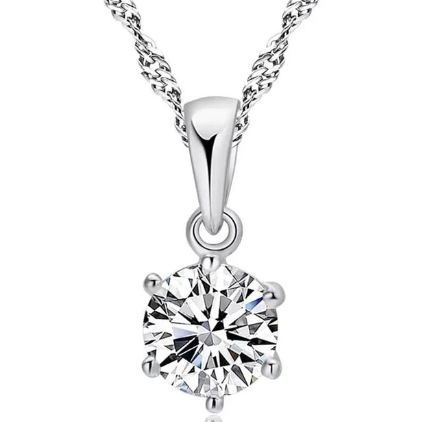 Bridesmaid Jewelry Set for Wedding 925 sterling silver chains Necklace Earring For Women Gemstone Rings Party Jewelry Sets