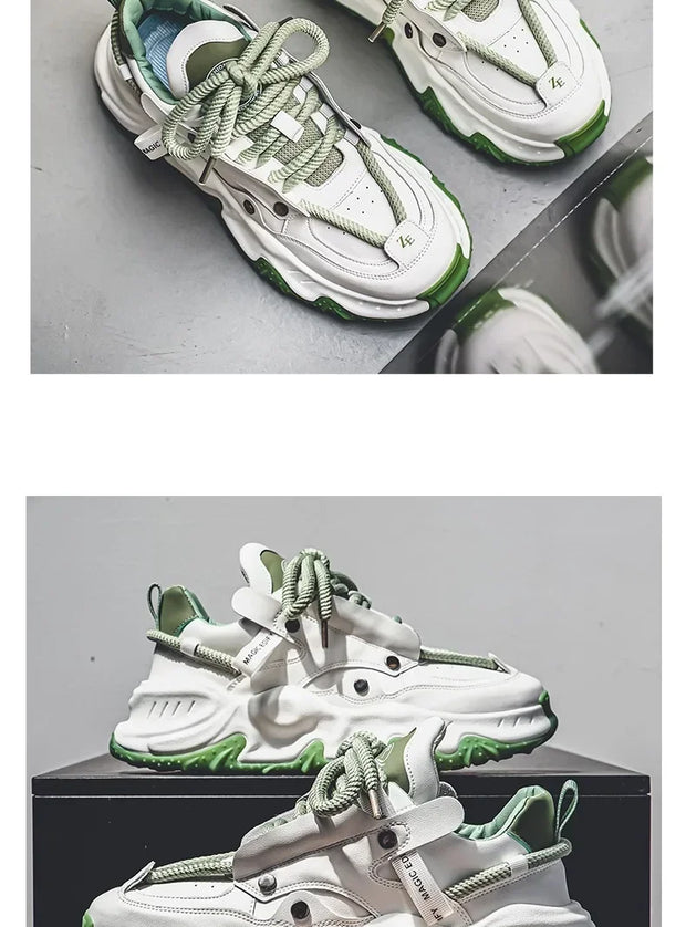 Men's Sneakers Light Luxury Fashion All-match Casual Platform Shoes Outdoor Non-slip Wear-resistant Designer Men Shoe 2025