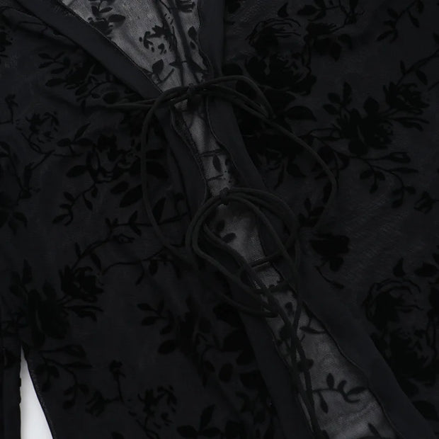 Women s Chiffon Blouse with Flared Sleeves V Neck Elegant Office Wear Autumn 2025 New Fashion Ruffle Trim Chic Style woman cloth