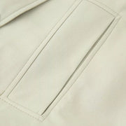 2025 new women's clothing European and American style fashionable design sense lapel bat style short windbreaker
