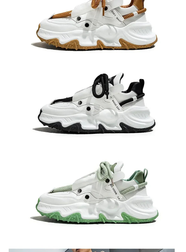 Men's Sneakers Light Luxury Fashion All-match Casual Platform Shoes Outdoor Non-slip Wear-resistant Designer Men Shoe 2025