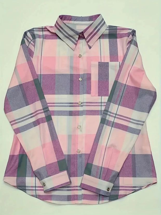 Vintage Print Women Blouse Shirt Fashion Long Sleeve Turn-down Collar Button Shirts Top Casual Ropa De Mujer Ofertas Camisas