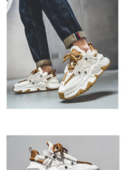 Men's Sneakers Light Luxury Fashion All-match Casual Platform Shoes Outdoor Non-slip Wear-resistant Designer Men Shoe 2025