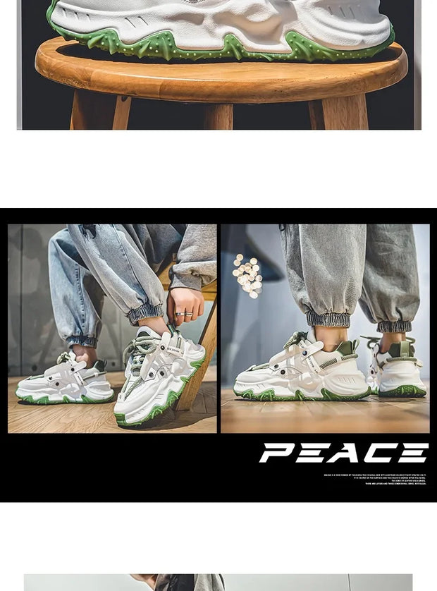 Men's Sneakers Light Luxury Fashion All-match Casual Platform Shoes Outdoor Non-slip Wear-resistant Designer Men Shoe 2025
