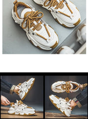 Men's Sneakers Light Luxury Fashion All-match Casual Platform Shoes Outdoor Non-slip Wear-resistant Designer Men Shoe 2025
