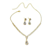 Bridal jewelry set, necklace, earrings, wedding ladies' evening dress accessories, fashionable two-piece set