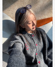 Women's Clothing American-style Vintage Loose Knit Cardigan Autumn Winter Casual All-match Button Long Sleeve Sweater Lady Tops