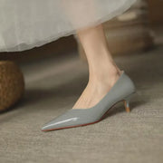 Shoes for Woman Blue Women's Summer Footwear Black Formal with Medium Heels Stilito Chic and Elegant Genuine Mark Shoe