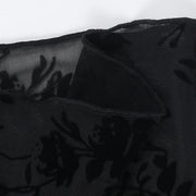 Women s Chiffon Blouse with Flared Sleeves V Neck Elegant Office Wear Autumn 2025 New Fashion Ruffle Trim Chic Style woman cloth