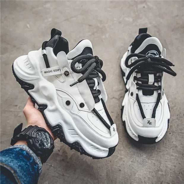Men's Sneakers Light Luxury Fashion All-match Casual Platform Shoes Outdoor Non-slip Wear-resistant Designer Men Shoe 2025