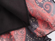 New Women's Clothing European and American Style Fashionable and Versatile Temperament Cashew Chiffon Lining Lace-up Dress