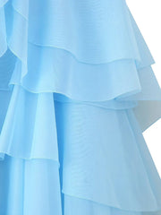 New Women's Clothing European and American Style Fashion Simple Casual Three-Dimensional Flower Layered Decorative Dress