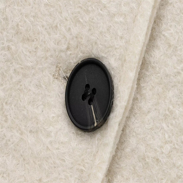 New women's clothing European and American style fashionable simple, loose and versatile looped woolen coat